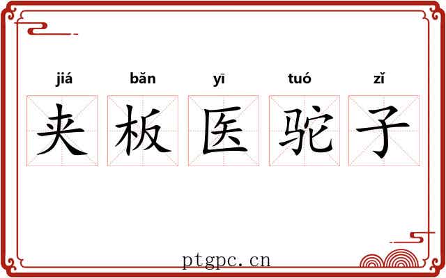 夹板医驼子 夹板医驼子