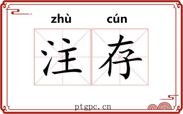 注存