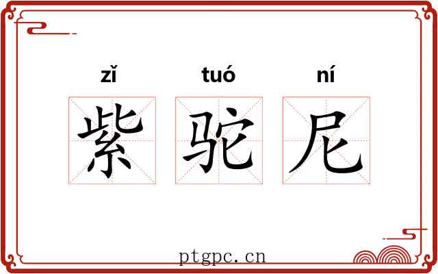 紫驼尼 紫驼尼