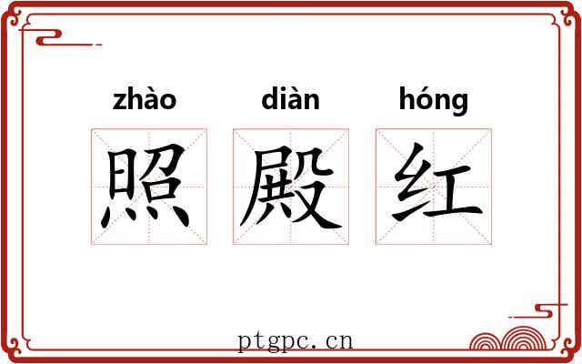 照殿红 照殿红