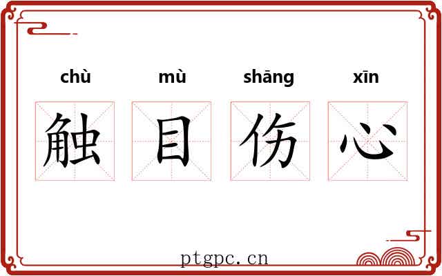 触目伤心 触目伤心