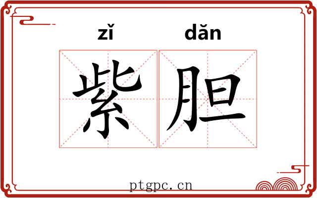 紫胆 紫胆