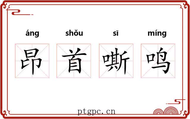 昂首嘶鸣 昂首嘶鸣