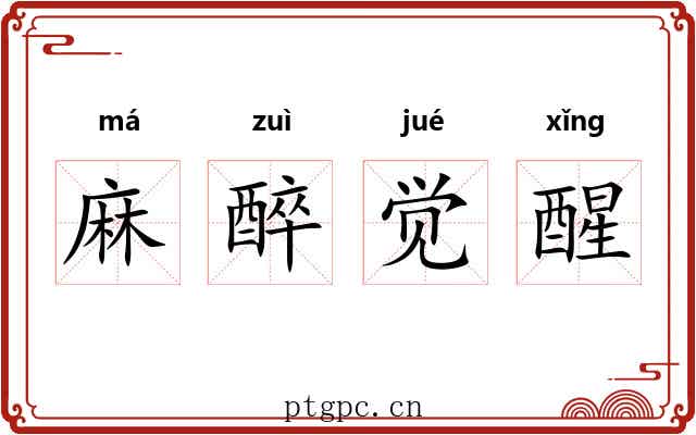麻醉觉醒 麻醉觉醒