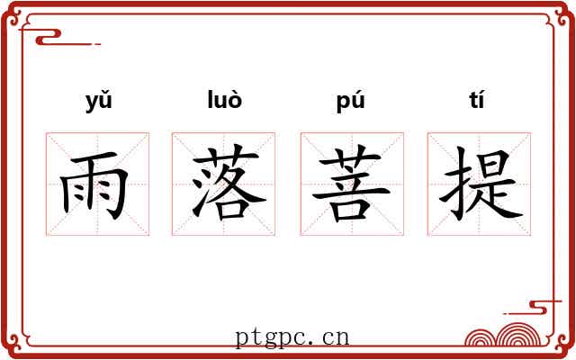 雨落菩提 雨落菩提