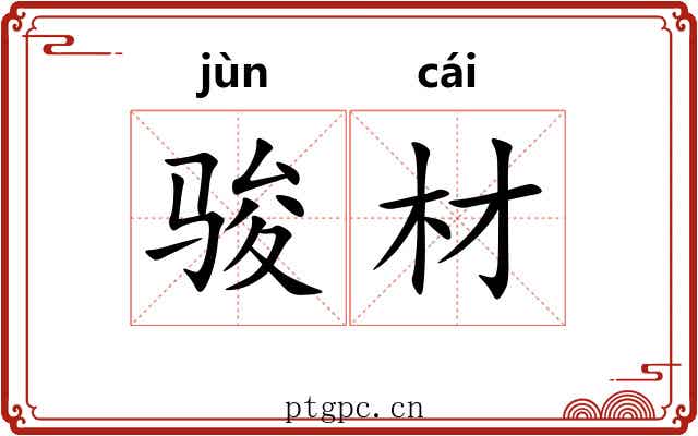 骏材