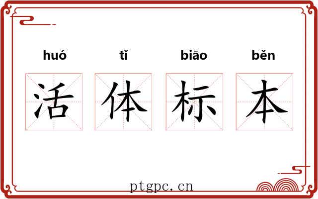 活体标本 活体标本