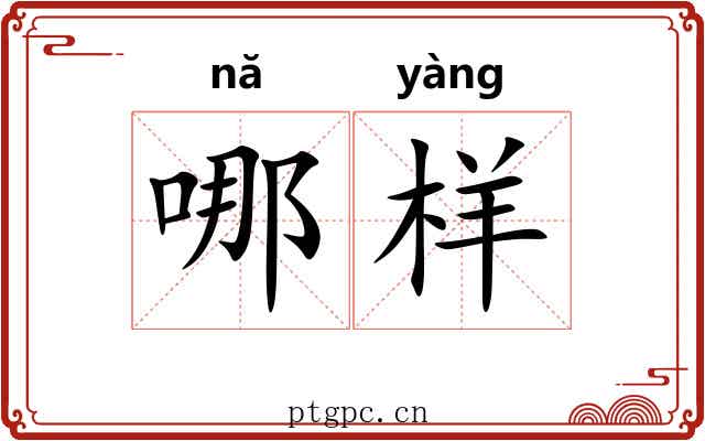 哪样 哪样