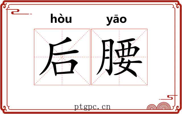 后腰 后腰