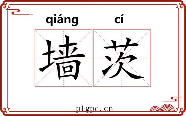 墙茨 墙茨