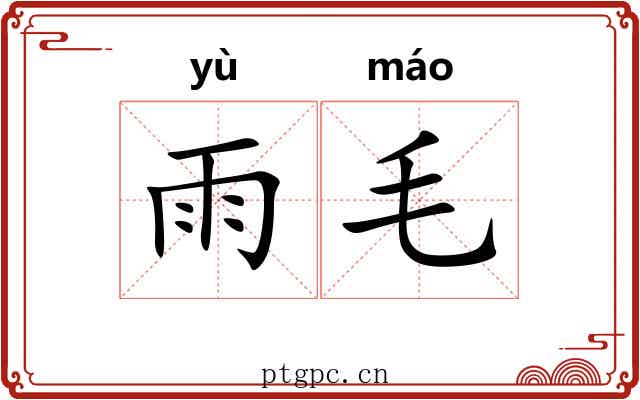 雨毛 雨毛