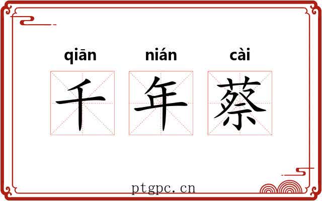千年蔡 千年蔡