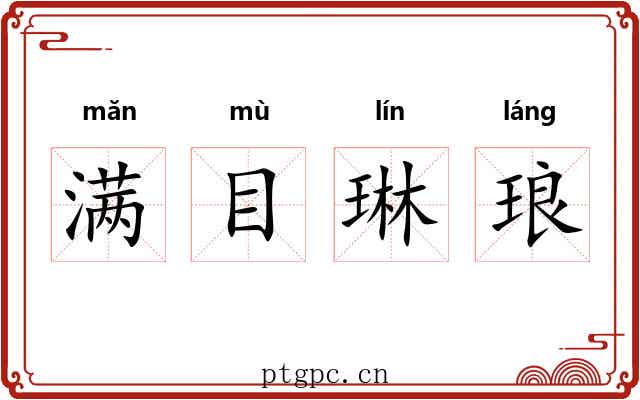 满目琳琅 满目琳琅