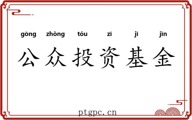 公众投资基金 公众投资基金