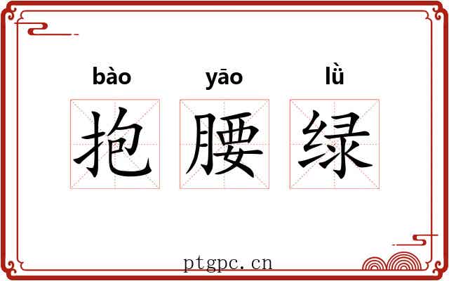 抱腰绿 抱腰绿