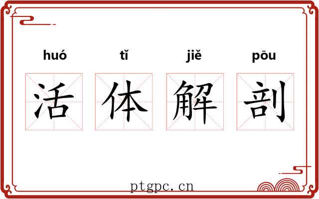 活体解剖 活体解剖