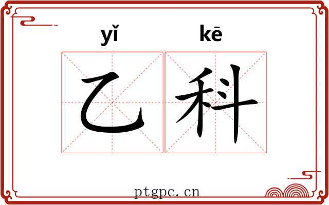 乙科