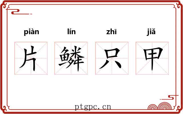 片鳞只甲 片鳞只甲