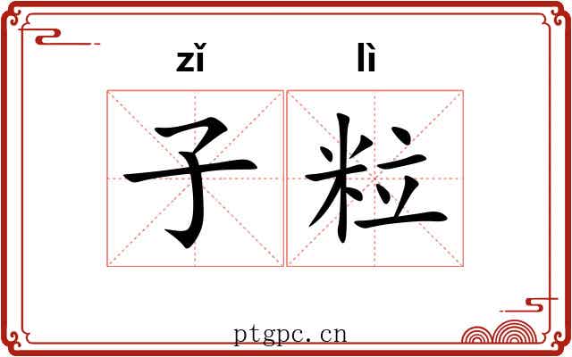 子粒 子粒