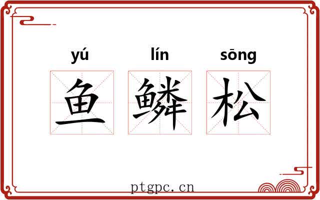 鱼鳞松