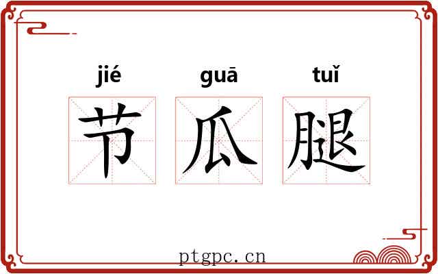 节瓜腿 节瓜腿