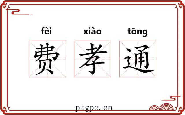 费孝通 费孝通