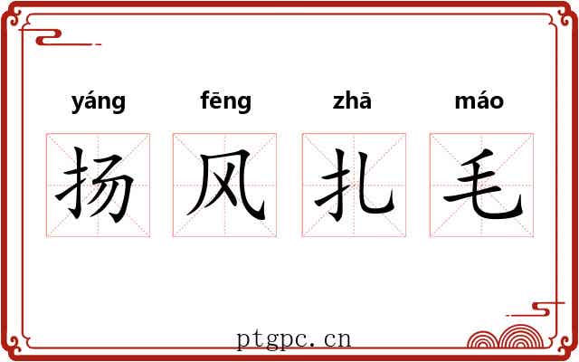 扬风扎毛 扬风扎毛