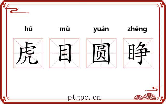 虎目圆睁 虎目圆睁