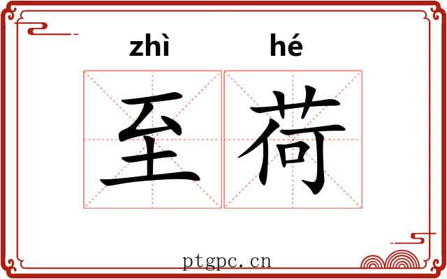 至荷