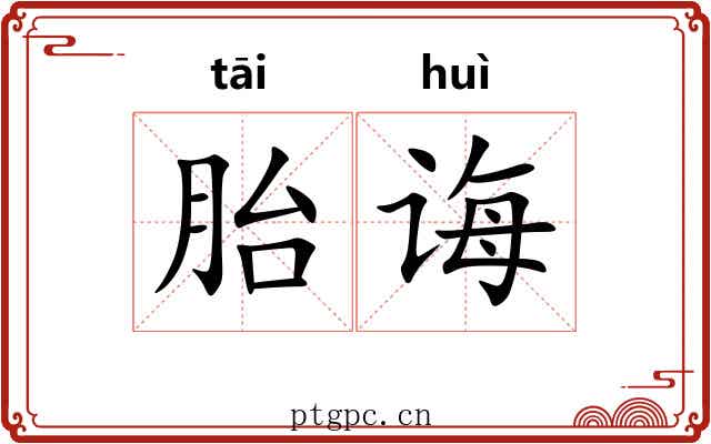 胎诲