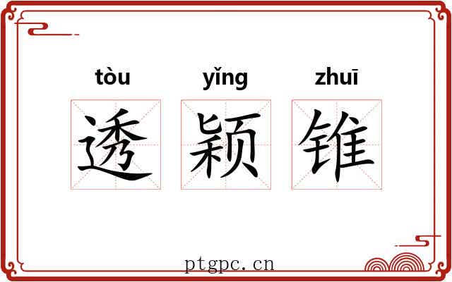 透颖锥 透颖锥