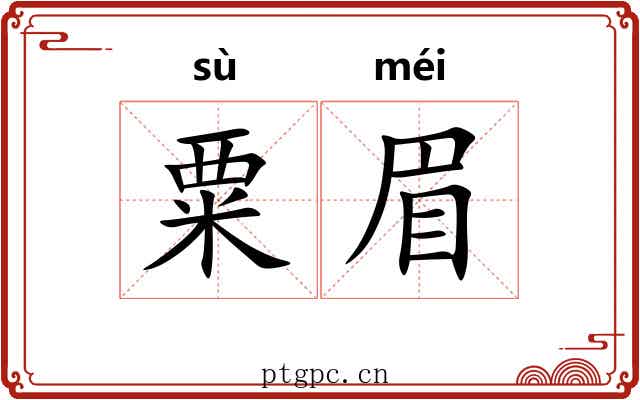 粟眉