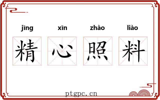 精心照料 精心照料