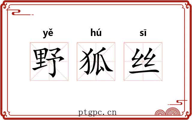 野狐丝 野狐丝