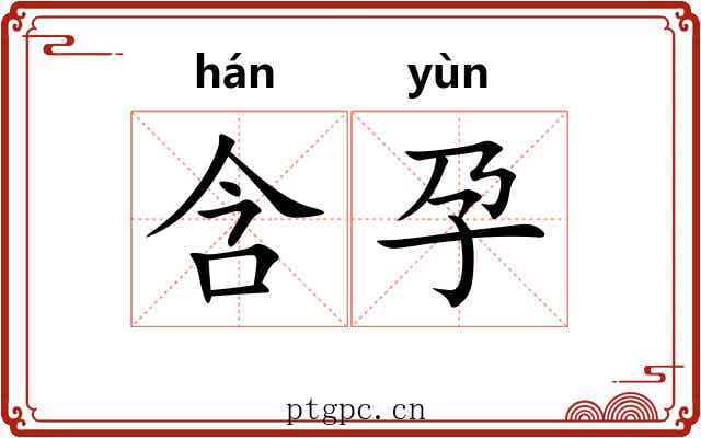 含孕
