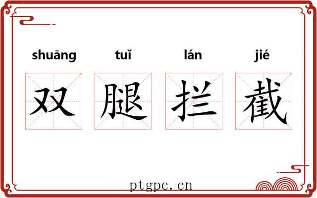双腿拦截 双腿拦截