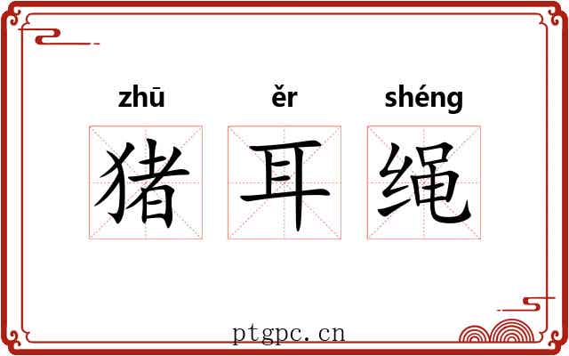猪耳绳 猪耳绳