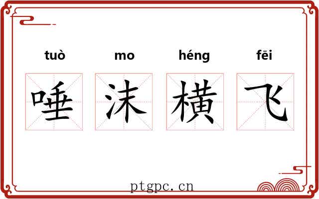唾沫横飞 唾沫横飞