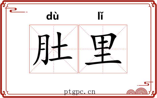肚里