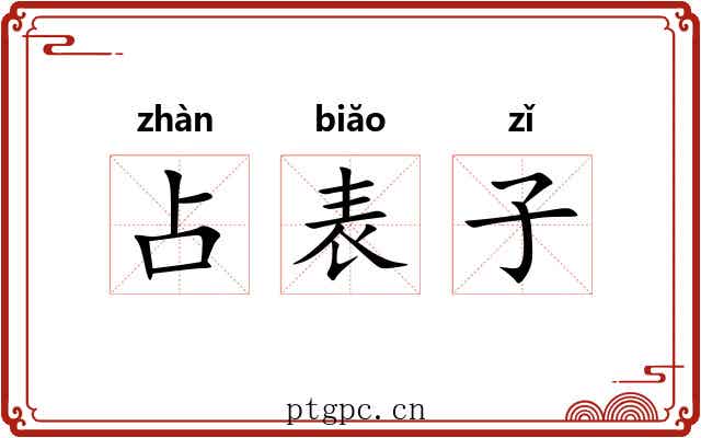 占表子