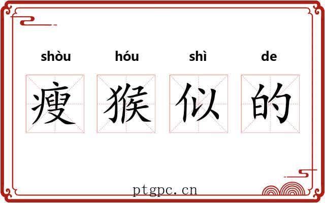 瘦猴似的 瘦猴似的