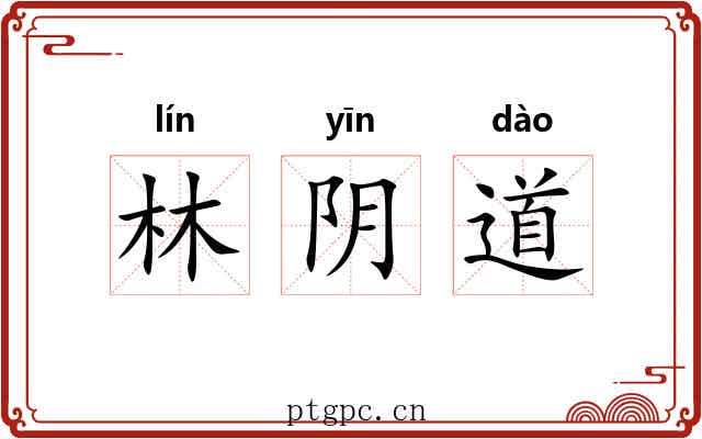 林阴道 林阴道