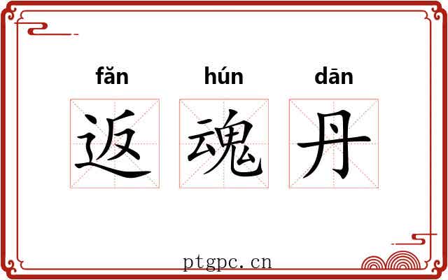 返魂丹 返魂丹