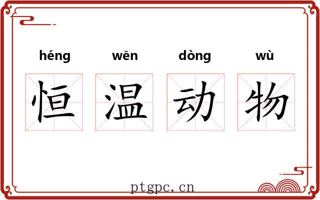 恒温动物 恒温动物
