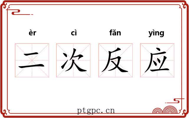 二次反应 二次反应