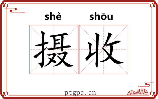 摄收 摄收