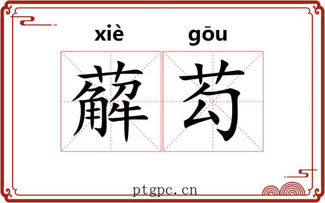 薢芶