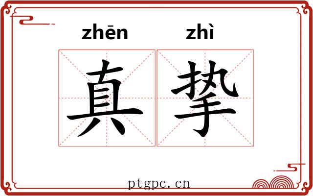 真挚