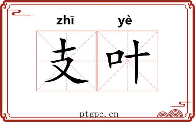 支叶 支叶