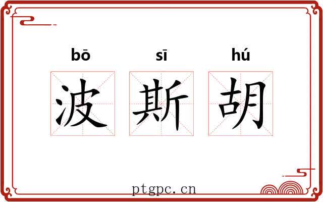 波斯胡 波斯胡